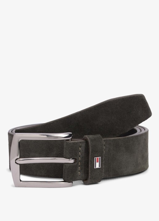 Tommy Hilfiger Denton riem van suède - detail 2 zwart