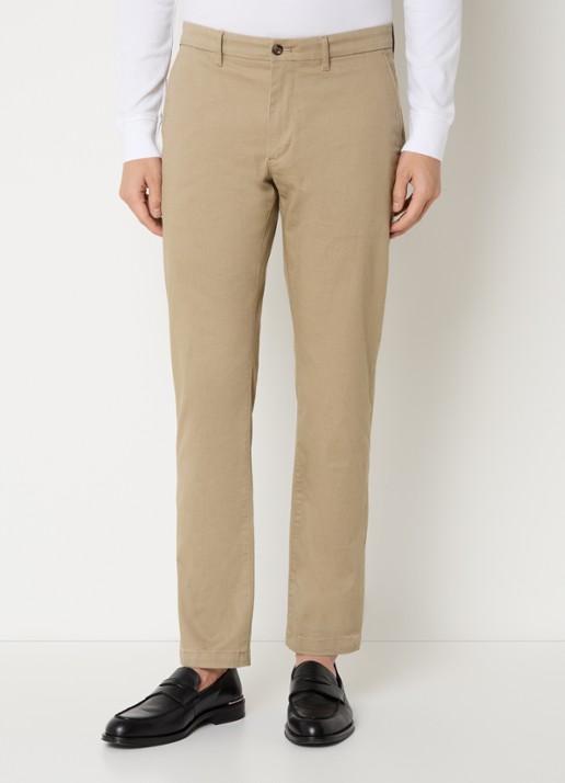 Tommy Hilfiger Denton straight fit chino met steekzakken - detail 3 khaki