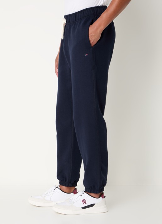 Tommy Hilfiger Essential joggingbroek met logoborduring - detail 2 donkerblauw