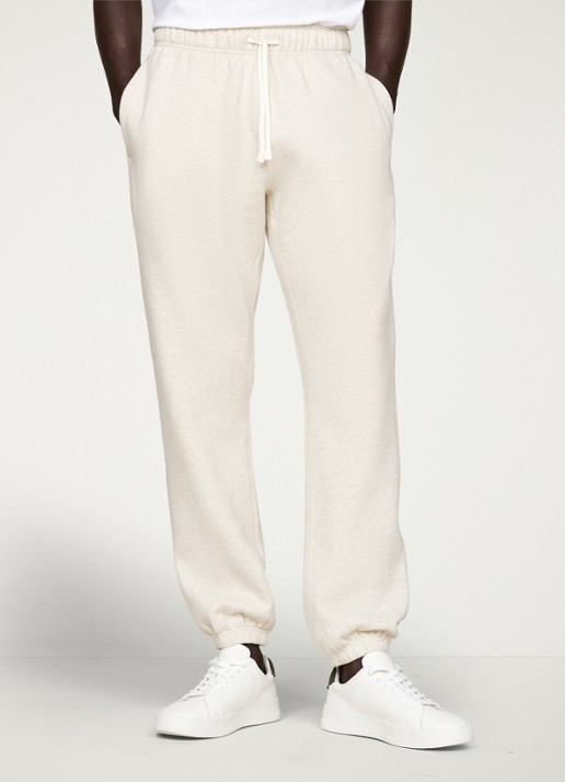 Tommy Hilfiger Essential joggingbroek met logoborduring - voorkant 6 creme