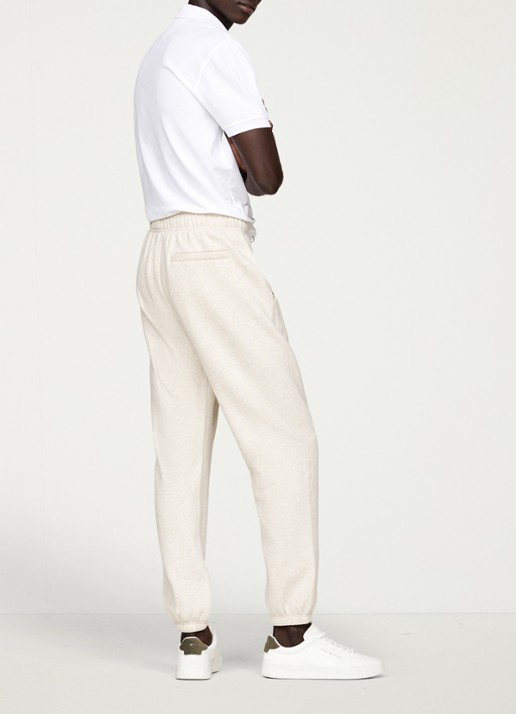 Tommy Hilfiger Essential joggingbroek met logoborduring - voorkant 7 creme