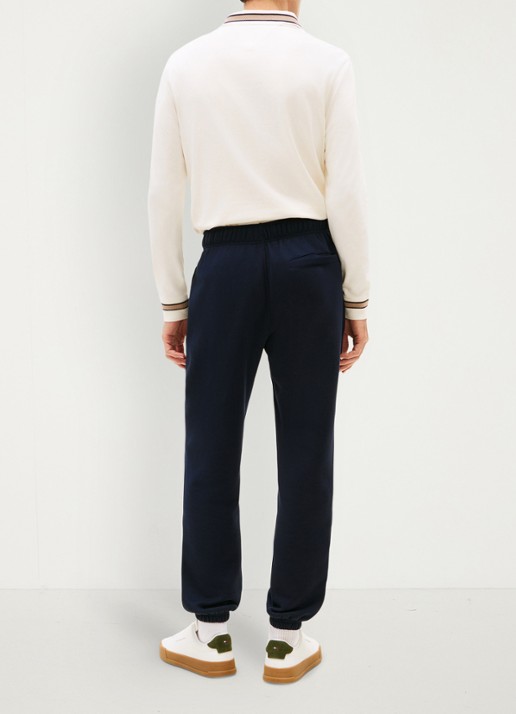Tommy Hilfiger Essential joggingbroek met logoborduring - achterkant 4 blauw
