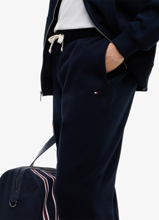 Tommy Hilfiger Essential joggingbroek met logoborduring - detail 2 blauw