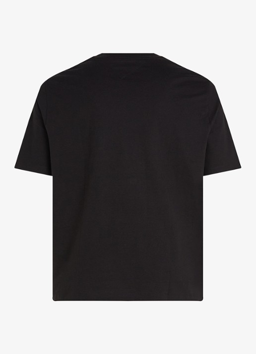Tommy Hilfiger Essential T-shirt met ronde hals - detail 5 zwart