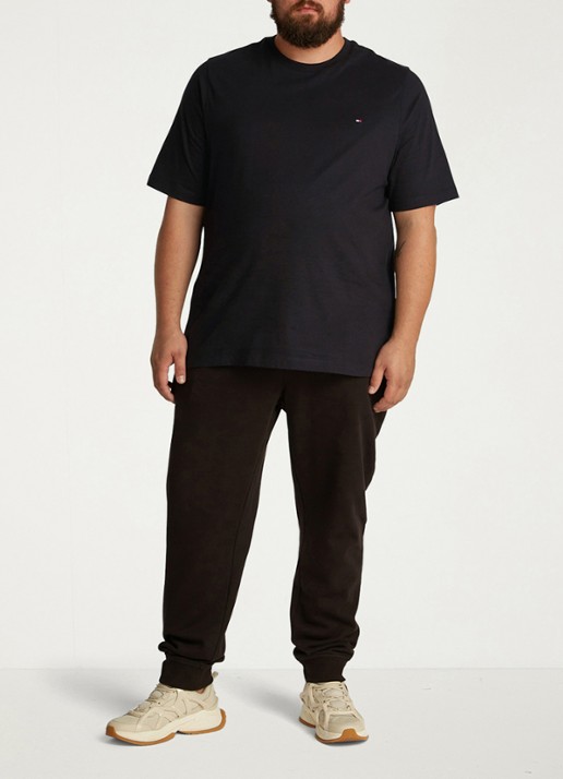 Tommy Hilfiger Essential T-shirt met ronde hals - voorkant 2 zwart