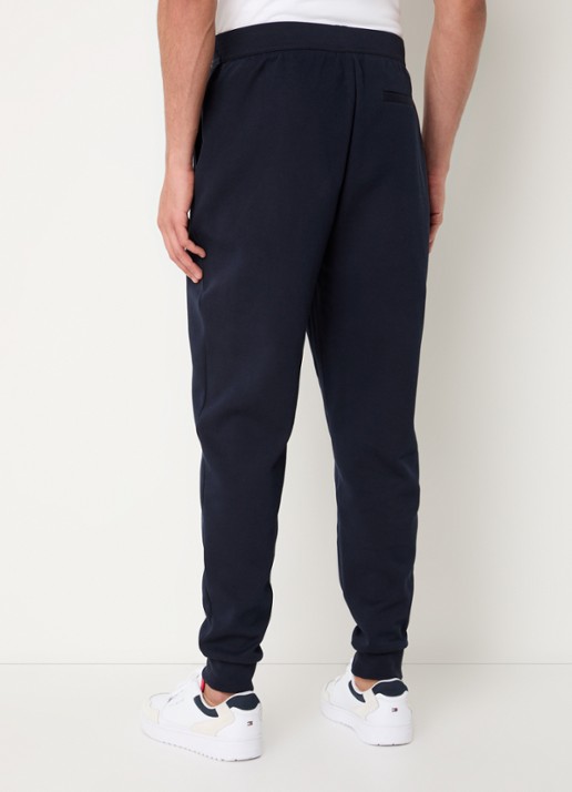 Tommy Hilfiger Essential tapered fit joggingbroek met steekzakken - achterkant 3 donkerblauw