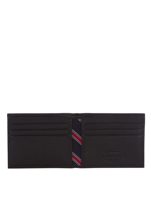 Tommy Hilfiger Eton portemonnee van leer - detail zwart