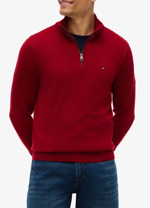 Tommy Hilfiger Fijngebreide trui in kasjmierblend met logoborduring