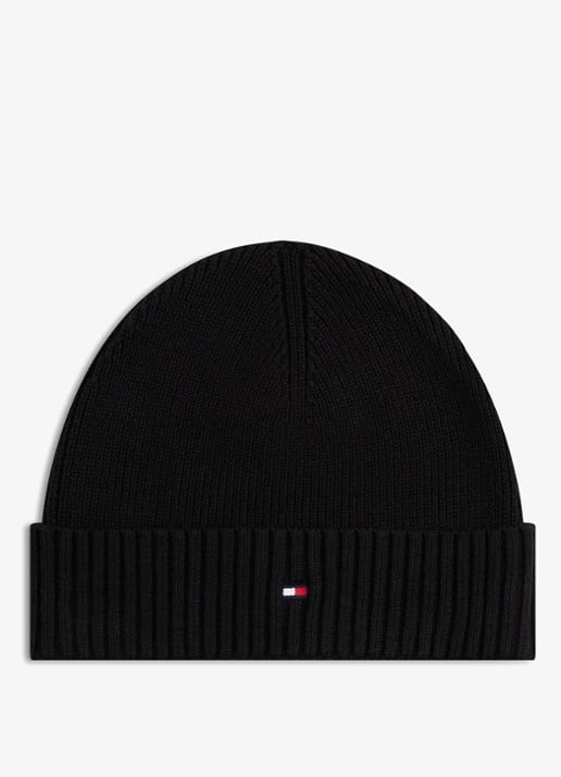 Tommy Hilfiger Flag Pima grofgebreide muts met logo