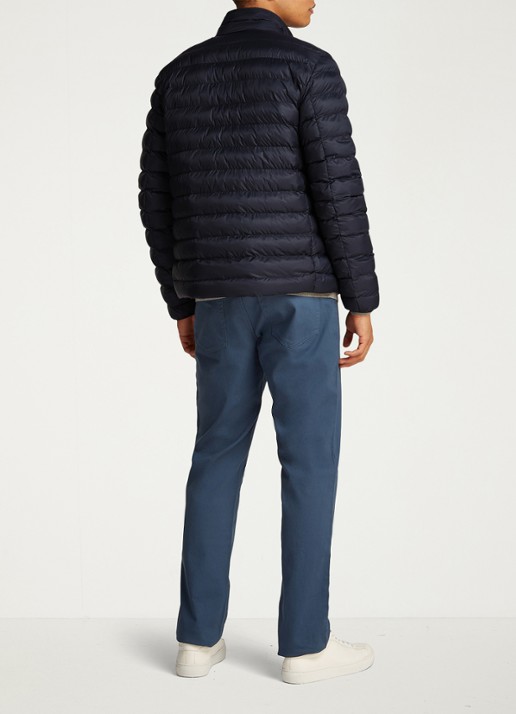 Tommy Hilfiger Gewatteerd jack met ritszakken - achterkant 6 donkerblauw
