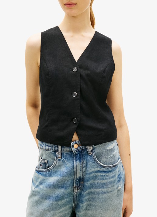 Tommy Hilfiger Gilet in linnenblend