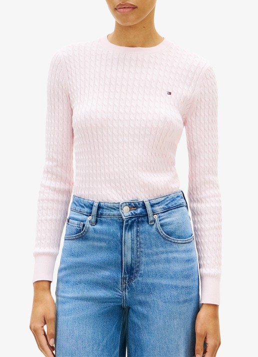 Tommy Hilfiger Grofgebreide trui met structuur
