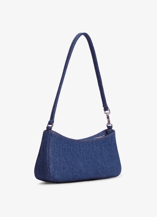 Tommy Hilfiger Handtas van denim met logo - achterkant 5 jeans