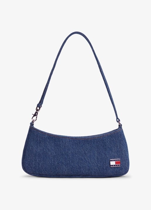 Tommy Hilfiger Handtas van denim met logo