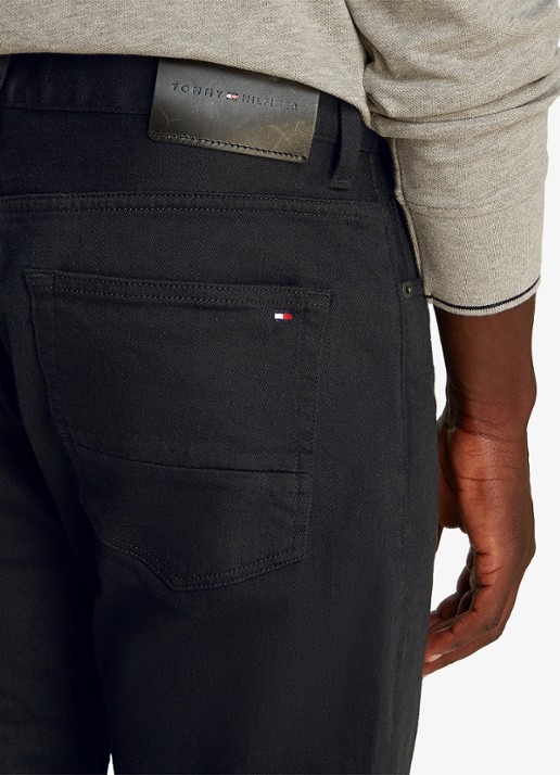 Tommy Hilfiger Harlem slim fit jeans met gekleurde wassing - detail 2 zwart