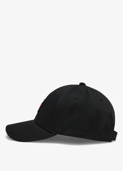 Tommy Hilfiger Heritage Flag pet met logoborduring - detail zwart