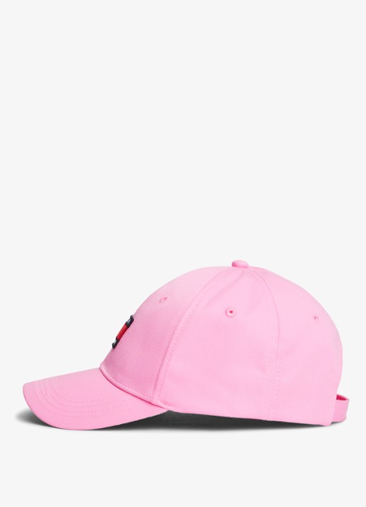 Tommy Hilfiger Heritage Flag pet met logoborduring - detail 2 pink daisy-tou / roze