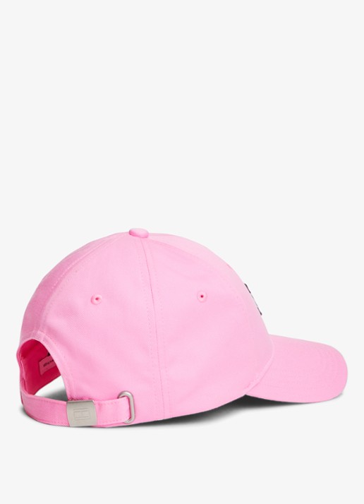 Tommy Hilfiger Heritage Flag pet met logoborduring - detail 3 pink daisy-tou / roze