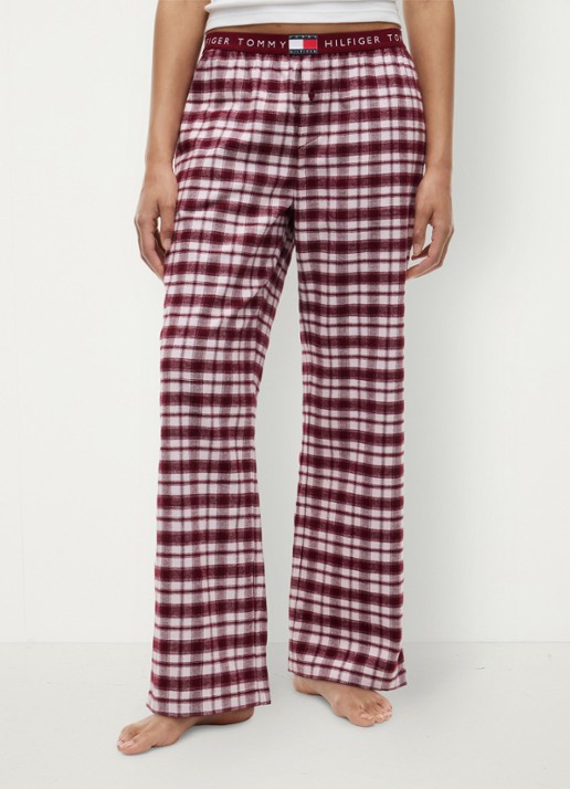 Tommy Hilfiger Heritage pyjamabroek met ruitdessin - detail 2 lichtroze