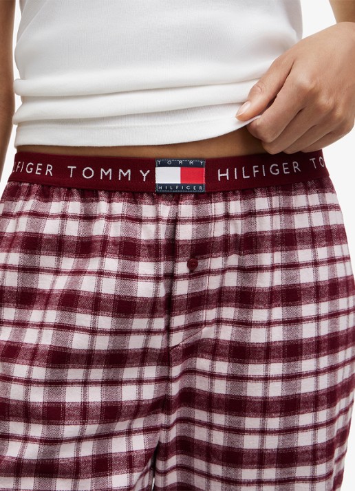 Tommy Hilfiger Heritage pyjamabroek met ruitdessin - detail 3 lichtroze