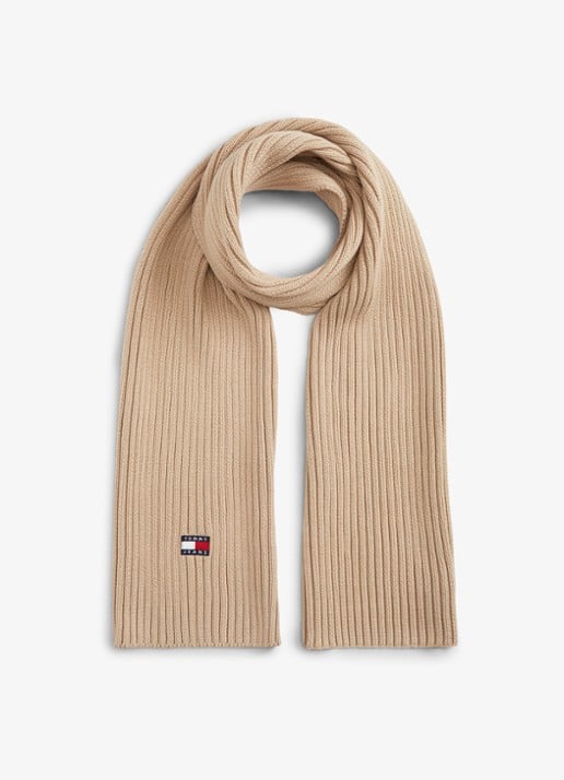 Tommy Hilfiger Heritage ribgebreide sjaal met logo