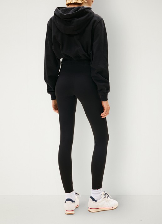 Tommy Hilfiger High waist legging met logo - achterkant zwart