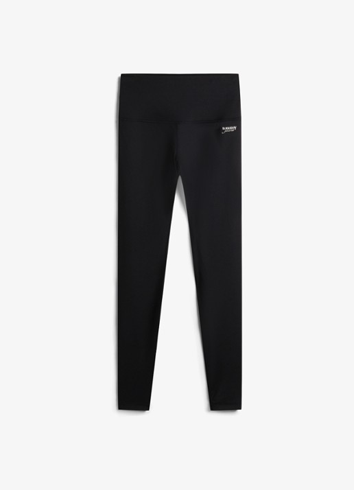 Tommy Hilfiger High waist legging met logo - voorkant 2 zwart