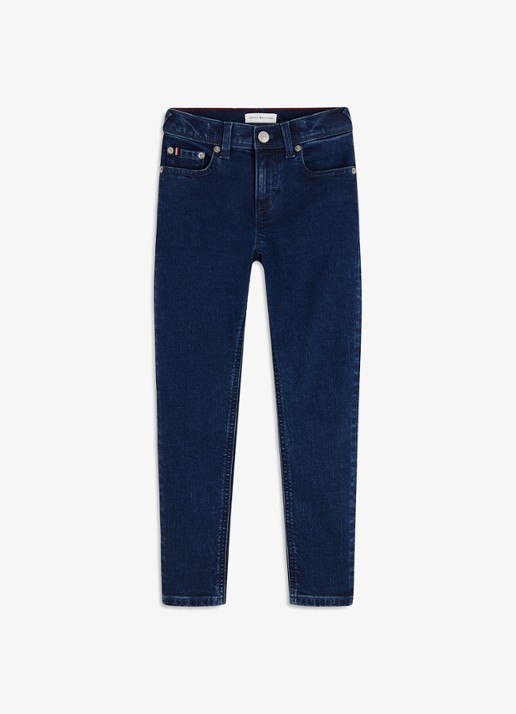 Tommy Hilfiger High waist slim fit jeans met donkere wassing