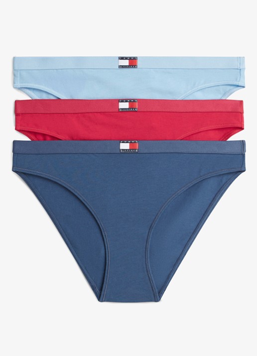 Tommy Hilfiger Hipster met logoband in 3-pack - voorkant 5 multicolor