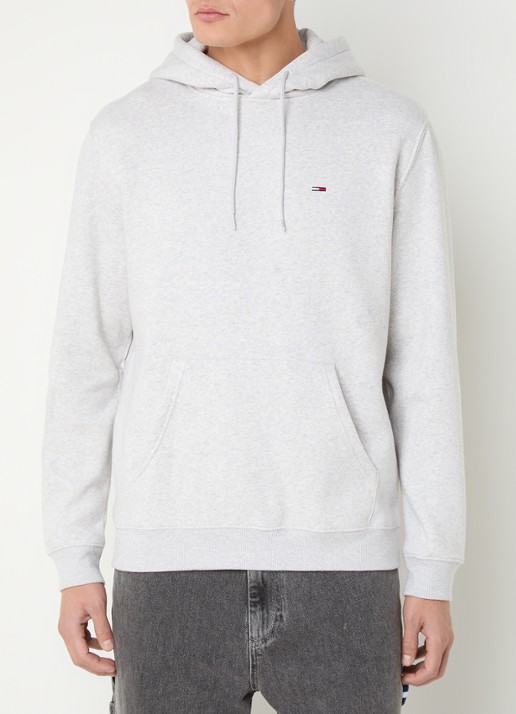 Tommy Hilfiger Hoodie met gemêleerd dessin en logoborduring