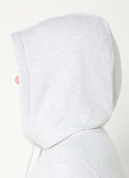 Tommy Hilfiger Hoodie met gemêleerd dessin en logoborduring - detail 2 grijsmele