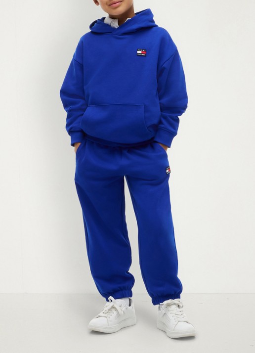 Tommy Hilfiger Hoodie met kangoeroezak  - voorkant 5 kobaltblauw
