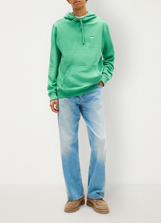 Tommy Hilfiger Hoodie met logo - voorkant 5 groen