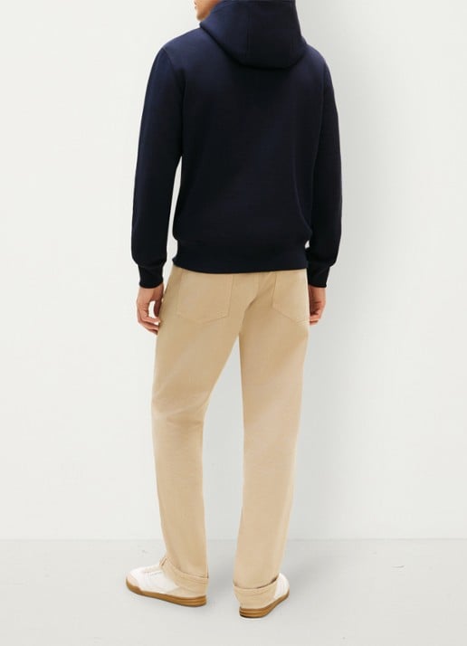 Tommy Hilfiger Hoodie met logoborduring - achterkant 5 donkerblauw