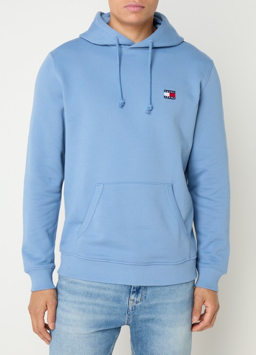 Tommy Hilfiger Hoodie met logoborduring - detail 2 blauwgrijs