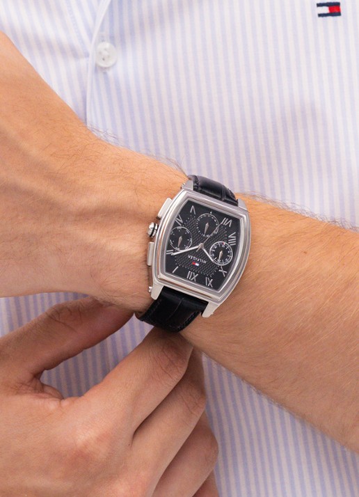 Tommy Hilfiger Horloge TH1710761  - voorkant 4 zilver