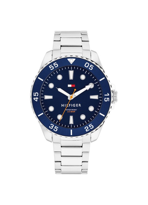 Tommy Hilfiger Horloge TH1792202 - voorkant zilver
