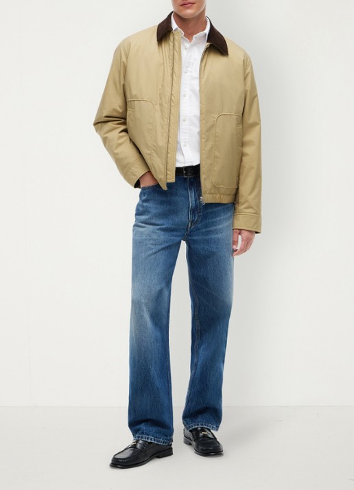 Tommy Hilfiger  Ivy jas met details van corduroy  - voorkant 9 khaki