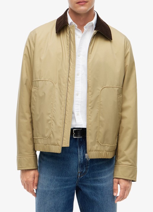Tommy Hilfiger  Ivy jas met details van corduroy  - detail 4 khaki