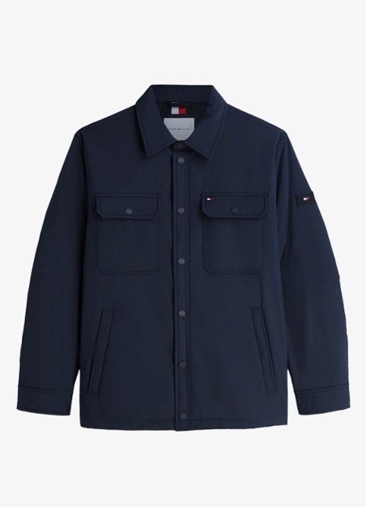 Tommy Hilfiger Jack met borstzakken - voorkant 6 donkerblauw