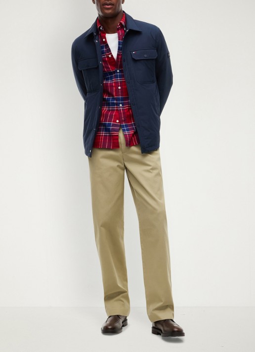 Tommy Hilfiger Jack met borstzakken - voorkant 7 donkerblauw