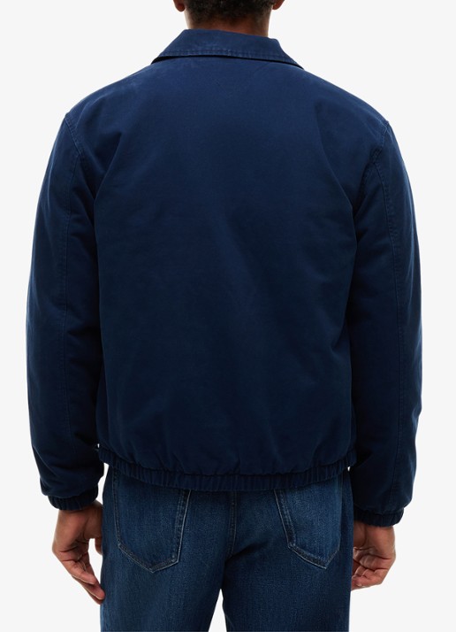 Tommy Hilfiger Jack met logoborduring - achterkant 5 donkerblauw