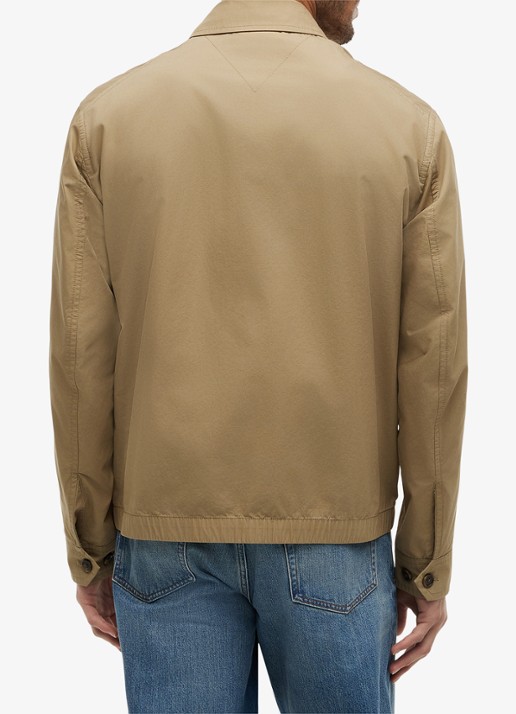 Tommy Hilfiger Jack met logoborduring - achterkant 3 beige