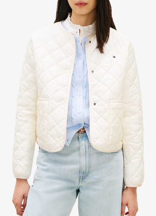 Tommy Hilfiger Jack met quilt patroon en steekzakken