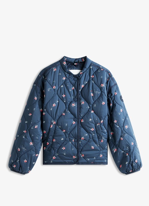 Tommy Hilfiger Jack met quilt patroon en steekzakken