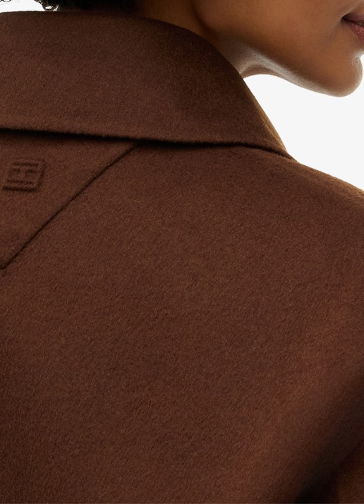 Tommy Hilfiger Jas in wolblend met opgestikte zakken  - detail 3 bruin