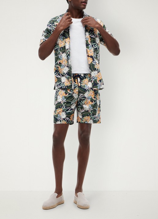 Tommy Hilfiger Korte broek met bloemenprint - detail 2 multicolor