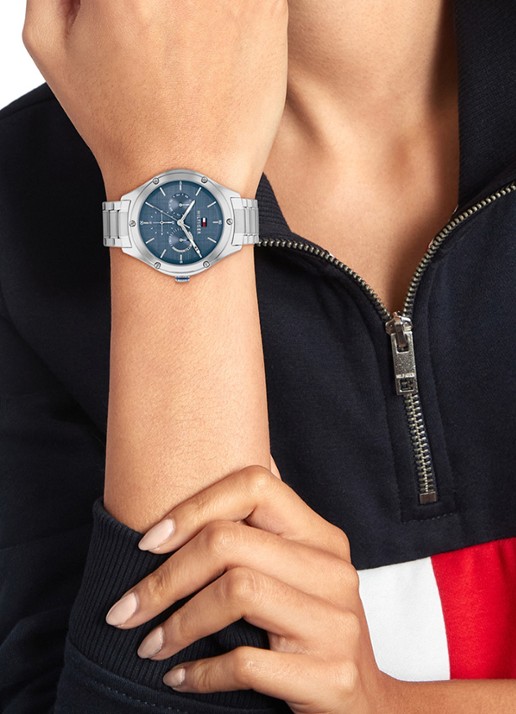 Tommy Hilfiger Lexi horloge TH1782657  - voorkant 4 zilver