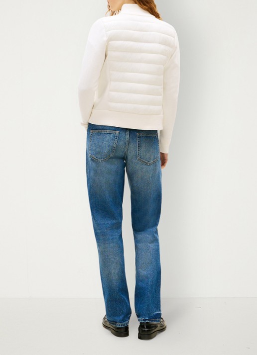 Tommy Hilfiger Lightweight gewatteerde jack met logo - achterkant 5 ivoor