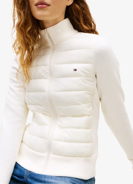 Tommy Hilfiger Lightweight gewatteerde jack met logo - detail 4 ivoor
